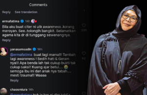 ‘BILA AKU BUAT CERITA INI, KORANG MEROYAN’ – ERMA FATIMA