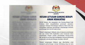 LETUSAN ANAK KRAKATAU GANGGU PENERBANGAN, WARGA MALAYSIA DINASIHAT SEMAK STATUS PENERBANGAN