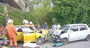 TIGA TERSEPIT DALAM DUA NAHAS PERDOUA KELISA DI TOK BALI