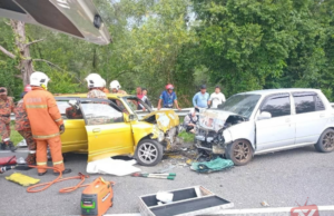 TIGA TERSEPIT DALAM DUA NAHAS PERDOUA KELISA DI TOK BALI
