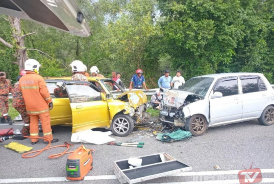 TIGA TERSEPIT DALAM DUA NAHAS PERDOUA KELISA DI TOK BALI