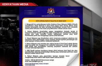 WISMA PUTRA NASIHAT RAKYAT MALAYSIA DI ARAB SAUDI KEKAL BERWASPADA