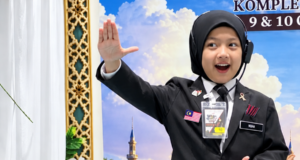 TAHAN MUNTAH KETIKA PIDATO, SEMANGAT SI CILIK TETAP KENTAL