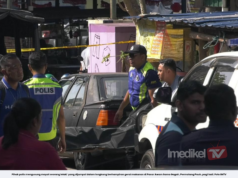 MAYAT LELAKI BERBALUT KAIN DITEMUI DALAM LONGKANG